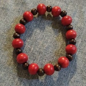 Red and black bracelet